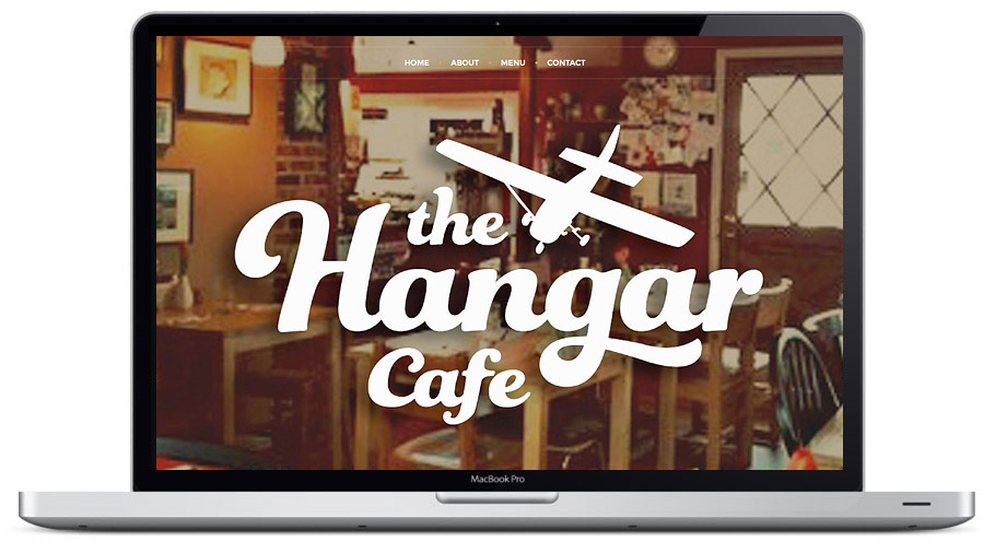 website design seattle hangar cafe