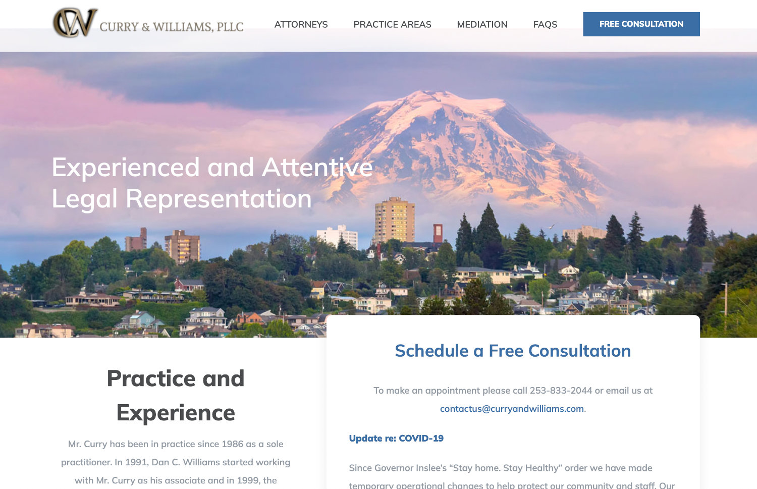 curry & williams - seattle affordable web design